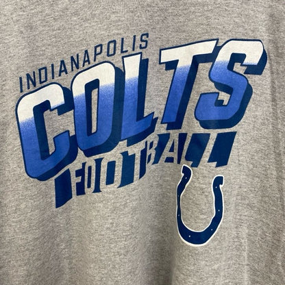古着 used　NFL　TEAM APPAREL　半袖プリントTシャツ　インディアナポリスコルツ　フットボール　グレー　XLサイズ