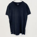 古着 used　LACOSTE ラコステ　半袖ワンポイントロゴTシャツ　クルーネック　シンプルデザイン　ノームコア　黒　Sサイズ