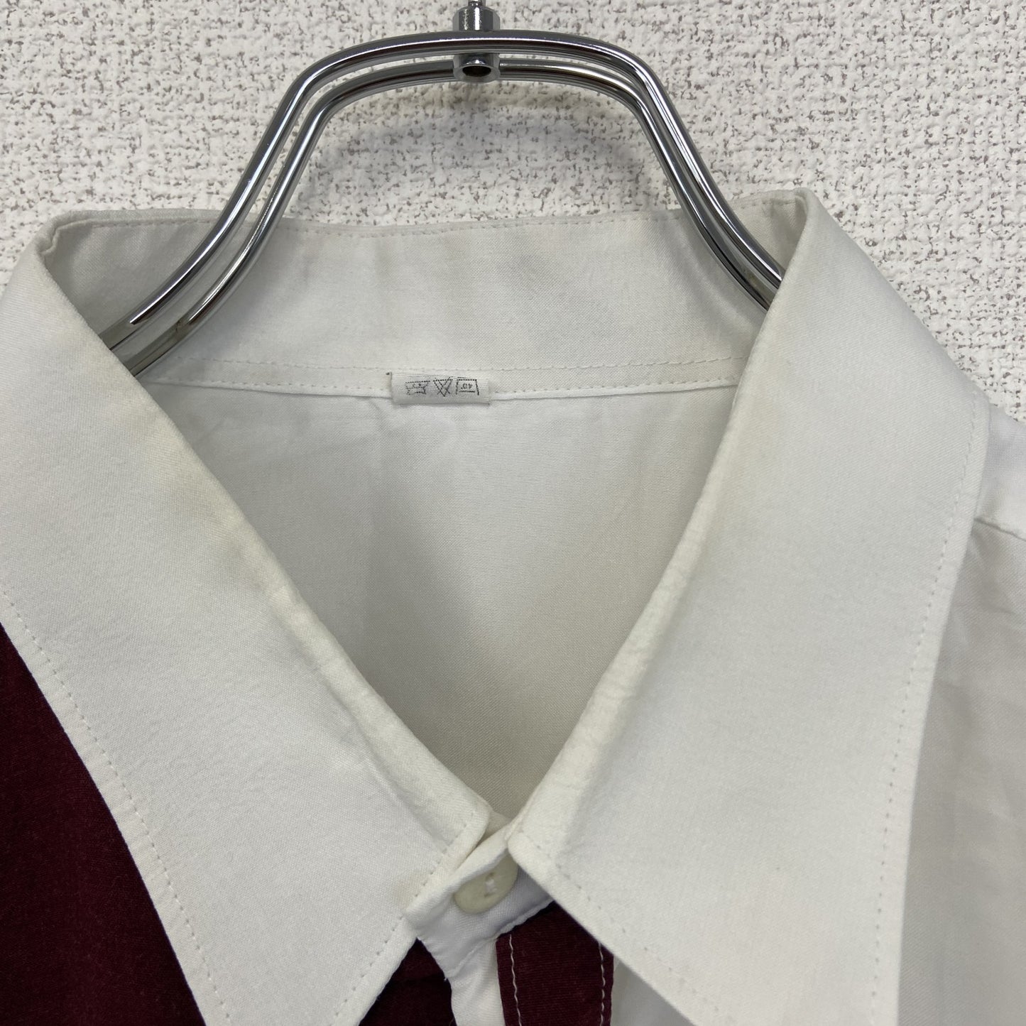 古着 used　半袖プリント総柄シャツ　レトロデザイン　チャイナ　龍　中華柄　中国　白　ホワイト　XLサイズ