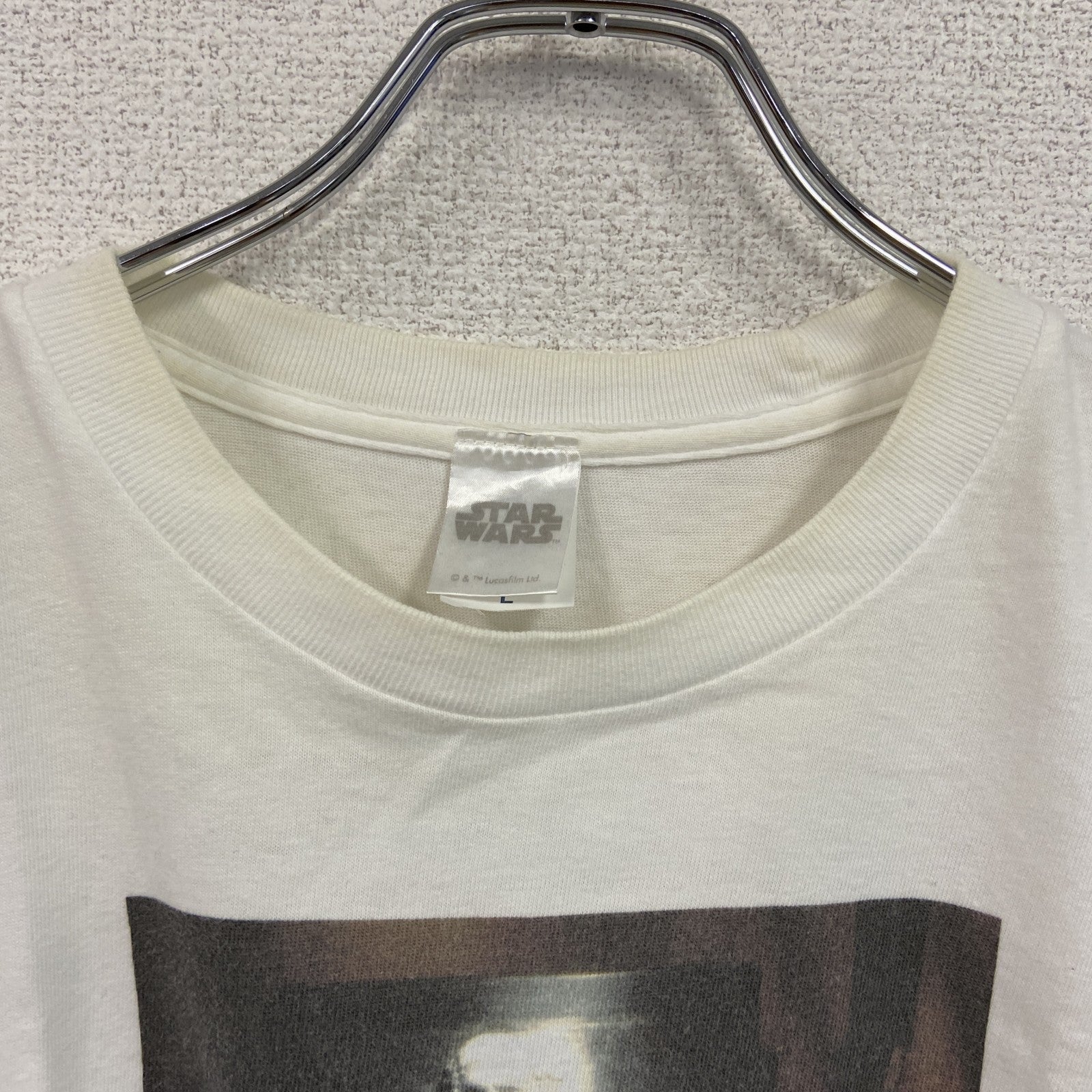 STAR WARS　スターウォーズ　半袖プリントTシャツ　白　ホワイト　Lサイズ