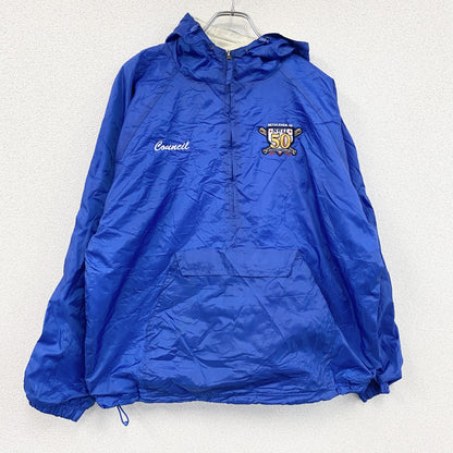 90s　ULTRACLUB　アノラックパーカー　ハーフジッププルオーバージャケット　ヴィンテージ　ブルー　Lサイズ