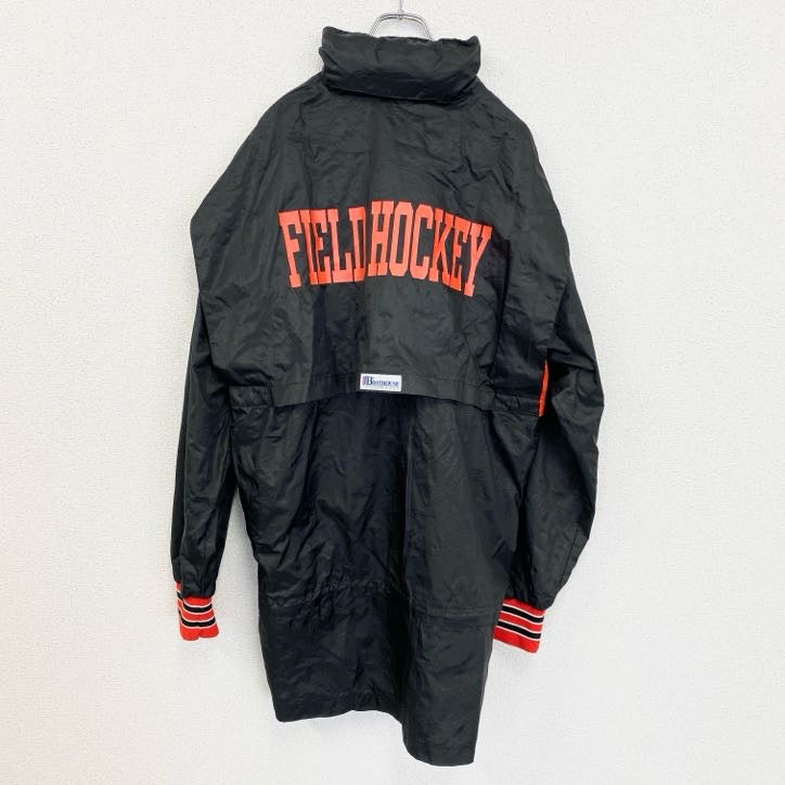 古着 used　BOATHOUSE　長袖ハーフジップ刺繍ナイロンジャケット　FIELDHOCKEY　ビッグシルエット　XLサイズ