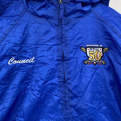 90s　ULTRACLUB　アノラックパーカー　ハーフジッププルオーバージャケット　ヴィンテージ　ブルー　Lサイズ
