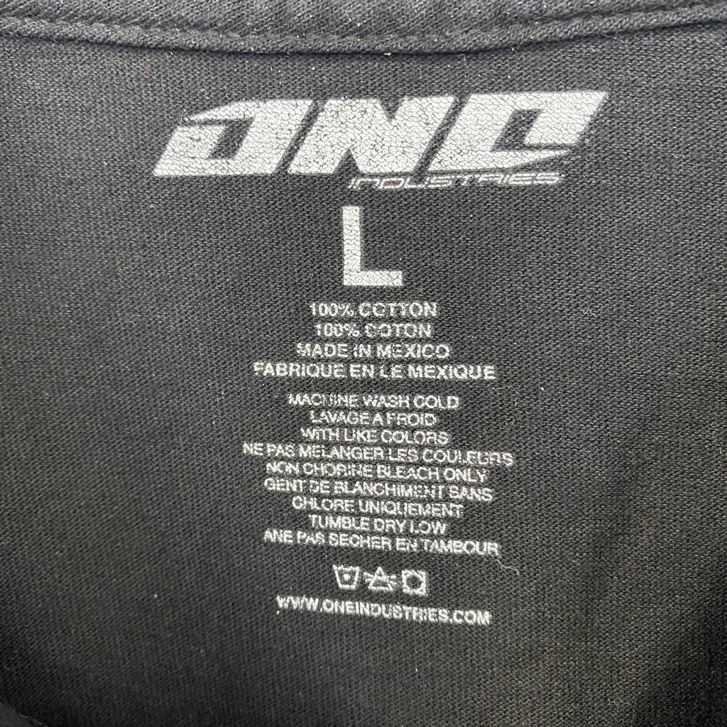 古着 used　OND　オーエヌディー　半袖プリントTシャツ　モンスターエナジー　モンエナ　クルーネック　黒　ブラック　Lサイズ