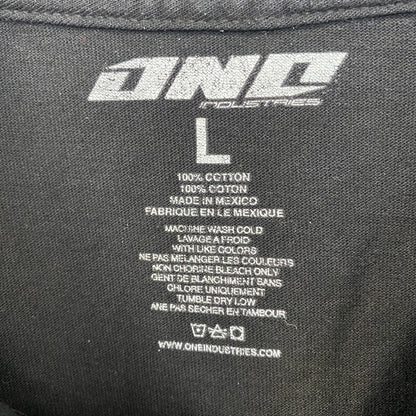 古着 used　OND　オーエヌディー　半袖プリントTシャツ　モンスターエナジー　モンエナ　クルーネック　黒　ブラック　Lサイズ