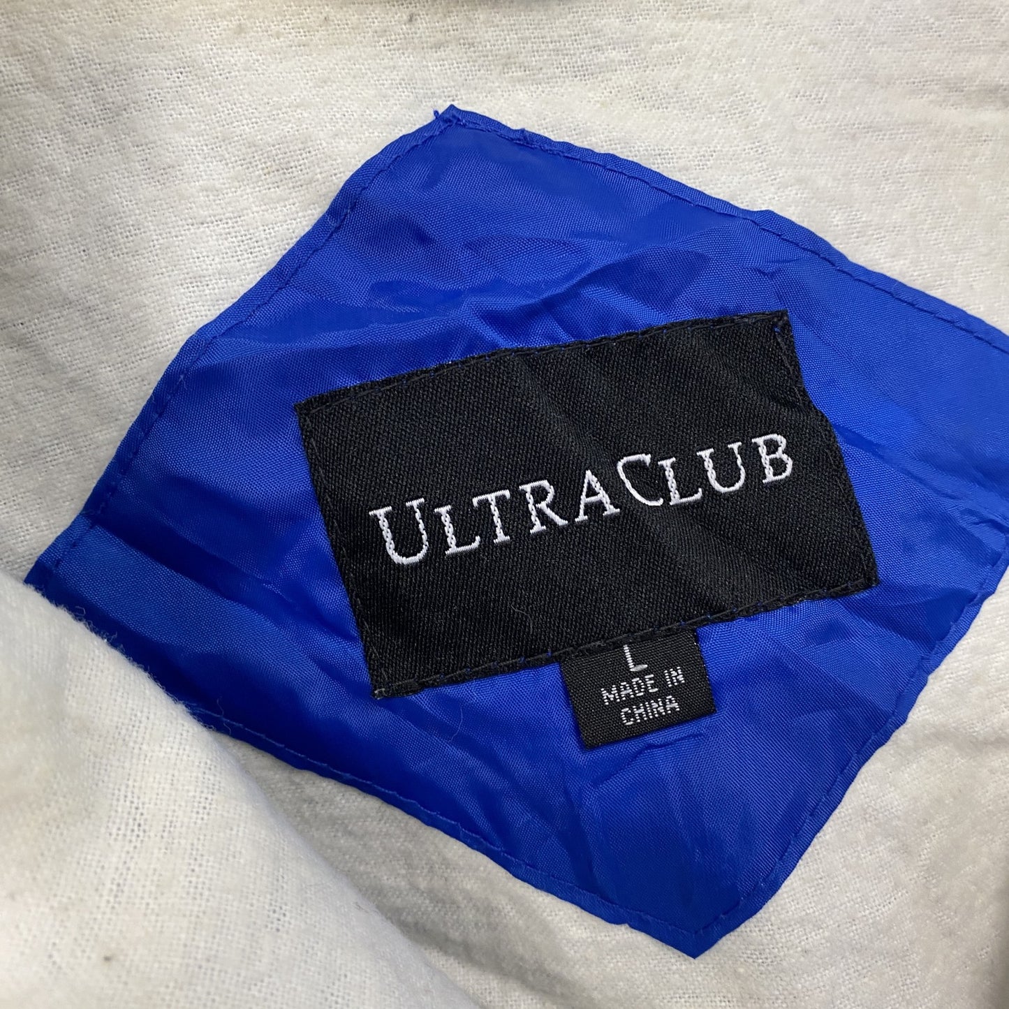 90s　ULTRACLUB　アノラックパーカー　ハーフジッププルオーバージャケット　ヴィンテージ　ブルー　Lサイズ