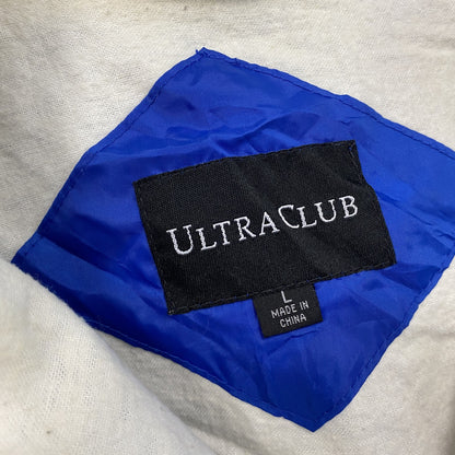 90s　ULTRACLUB　アノラックパーカー　ハーフジッププルオーバージャケット　ヴィンテージ　ブルー　Lサイズ