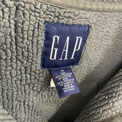 GAP　ギャップ　フルジップジャケット　チャコールグレー　カーキ　Mサイズ