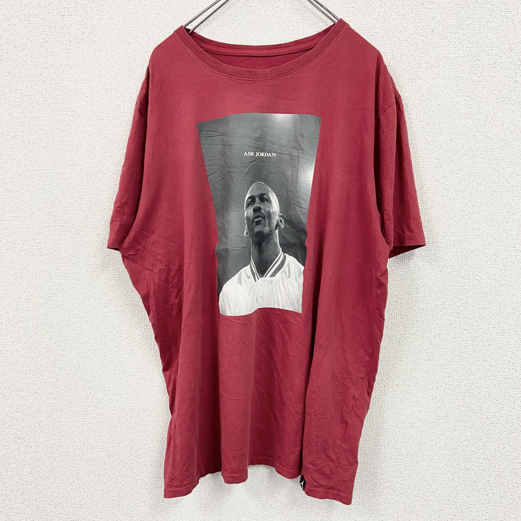 NIKE AIR JORDAN　ナイキエアジョーダン　半袖プリントTシャツ　赤　レッド　XXLサイズ