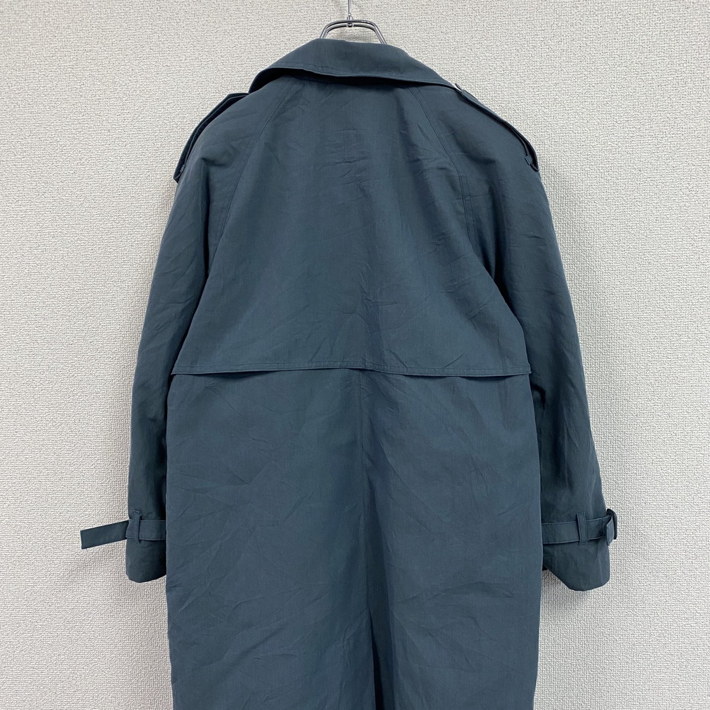 LONDON FOG　ロンドンフォグ　ダブルトレンチコート　青　スモーキーブルー　6サイズ