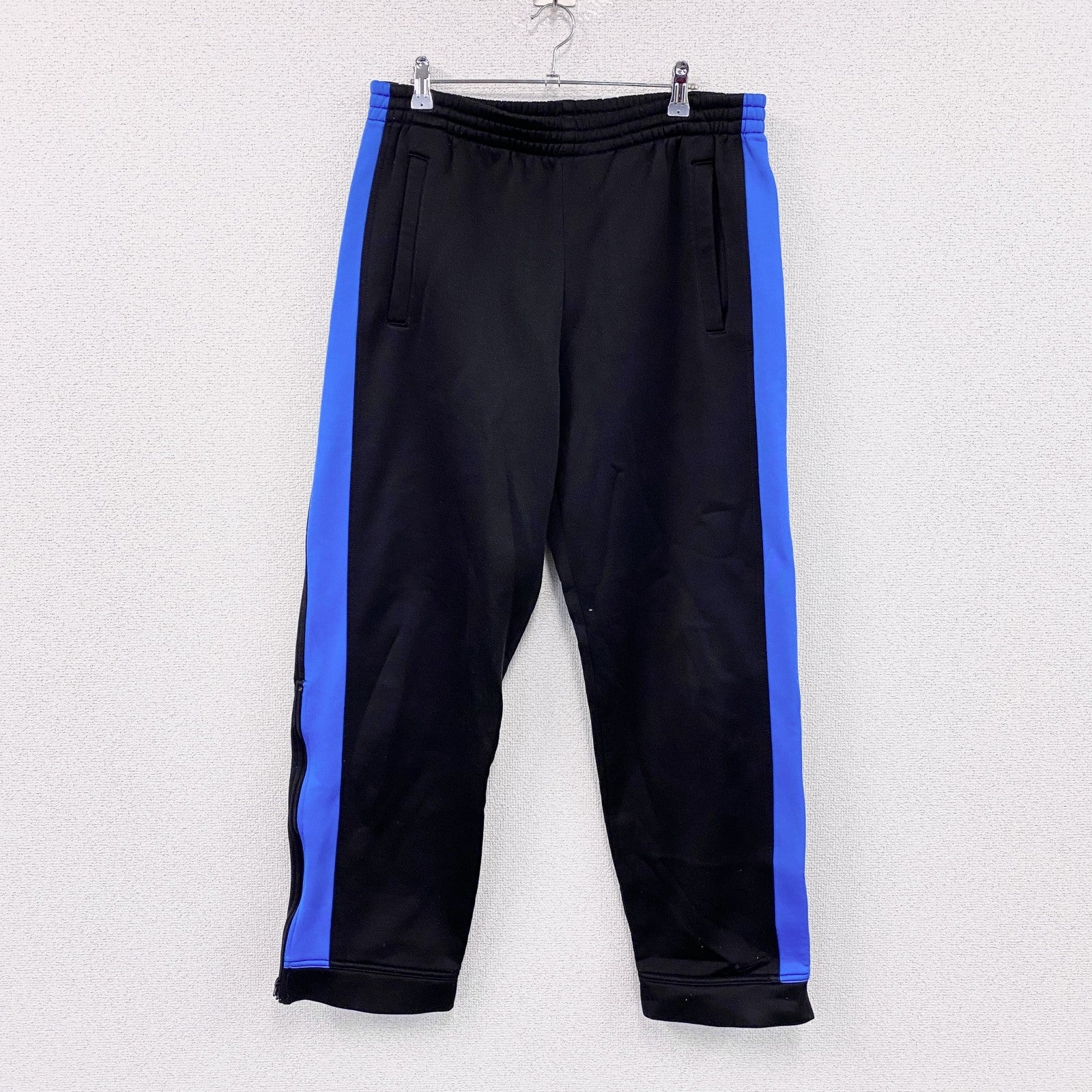 ～00s　NIKE　ナイキ　アンドレアガシ　トラックパンツ　ジャージパンツ　ヴィンテージ　ブラック　ブルー　XLサイズ