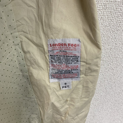 LONDON FOG　ロンドンフォグ　ダブルトレンチコート　水玉　ベージュ　8サイズ
