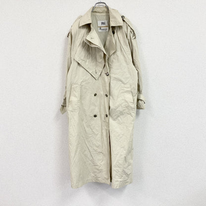 LONDON FOG　ロンドンフォグ　ダブルトレンチコート　水玉　ベージュ　8サイズ