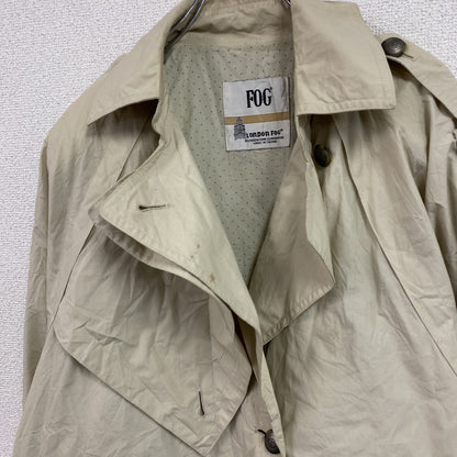 LONDON FOG　ロンドンフォグ　ダブルトレンチコート　水玉　ベージュ　8サイズ