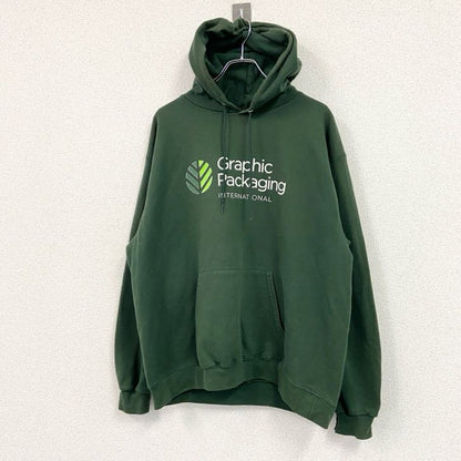 Champion　チャンピオン　スウェットパーカー/フーディー　緑　グリーン　XLサイズ