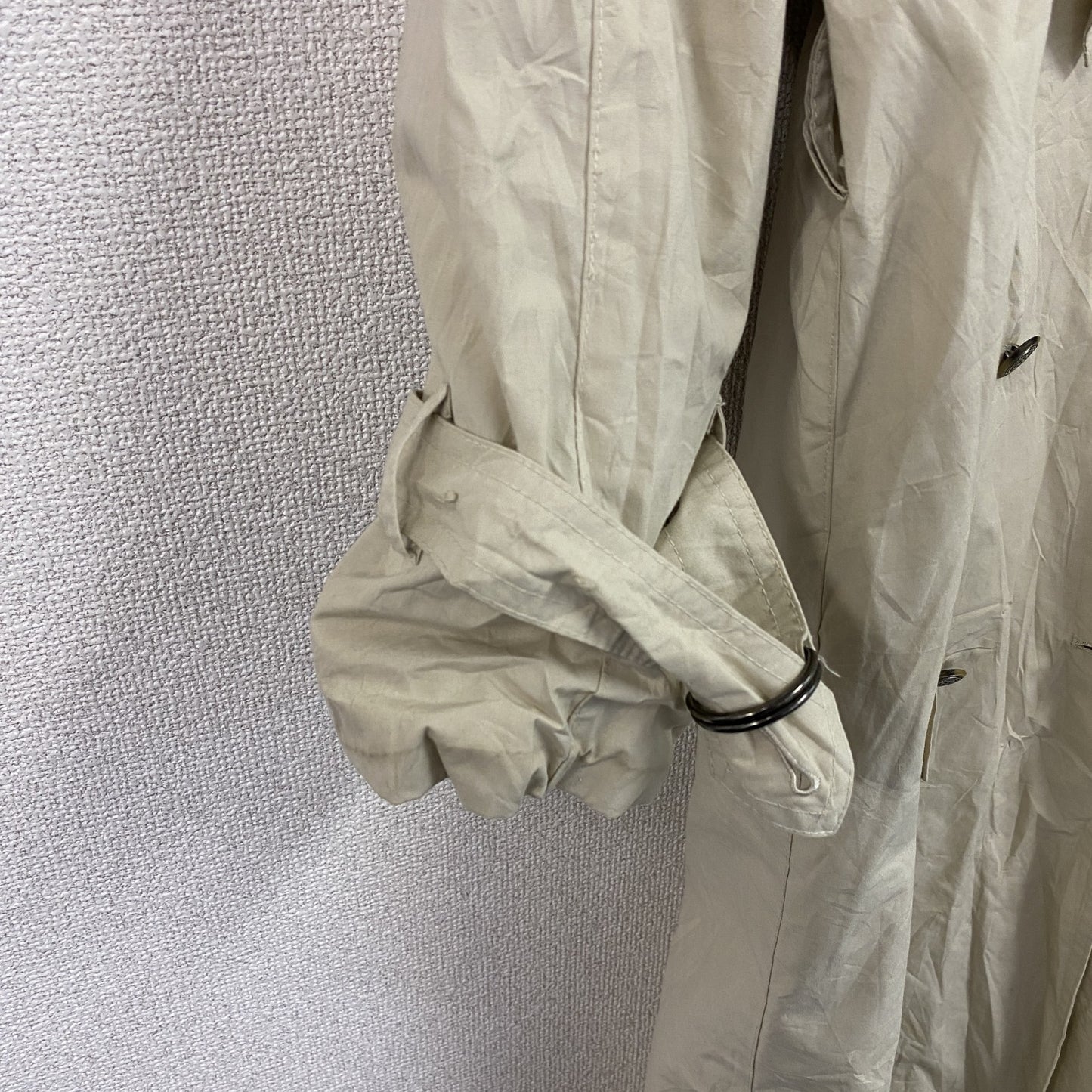 LONDON FOG　ロンドンフォグ　ダブルトレンチコート　水玉　ベージュ　8サイズ