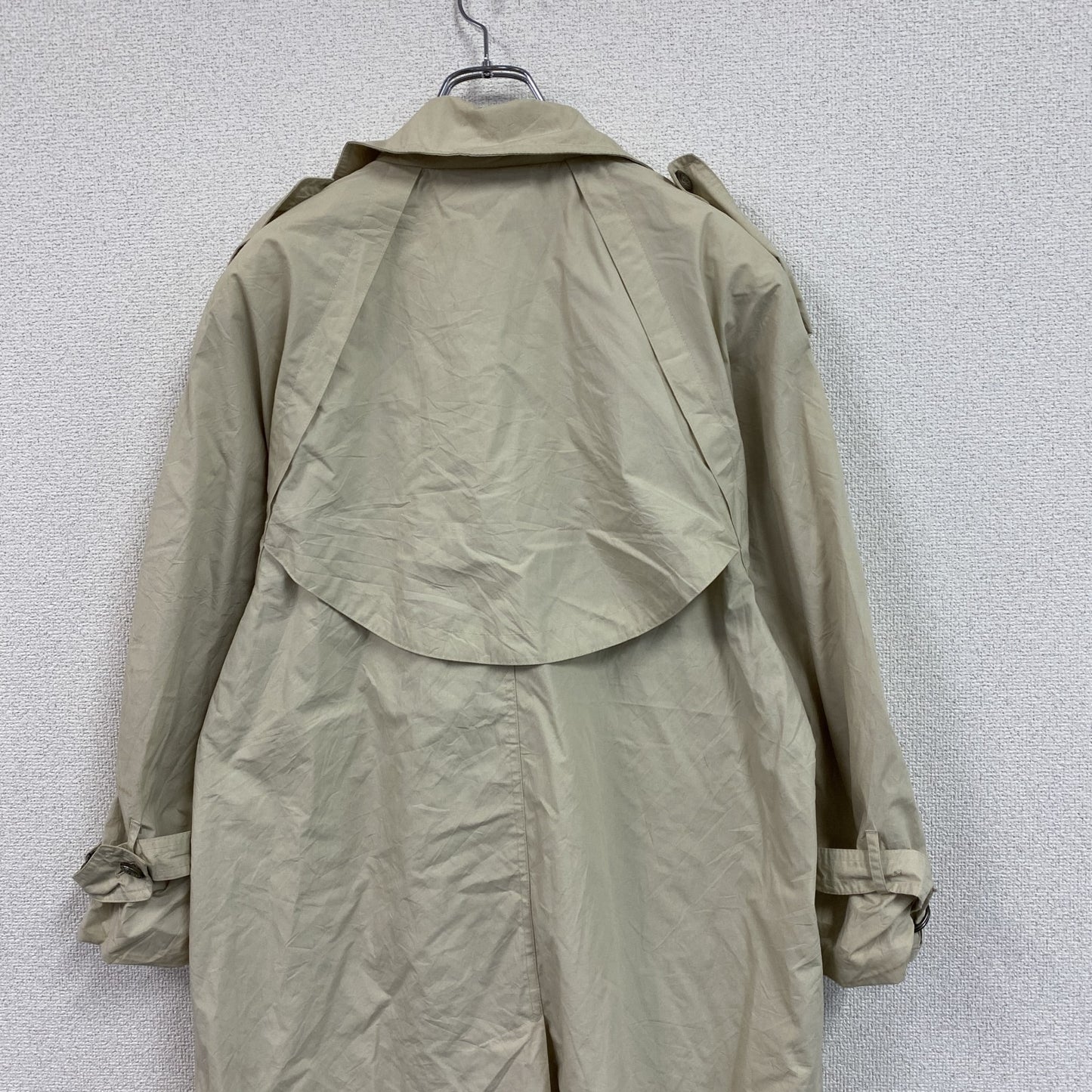 LONDON FOG　ロンドンフォグ　ダブルトレンチコート　水玉　ベージュ　8サイズ