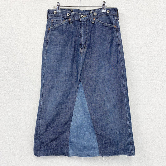 Levi's　リーバイス　リメイクデニムスカート　ジップフライ　インディゴ　30サイズ