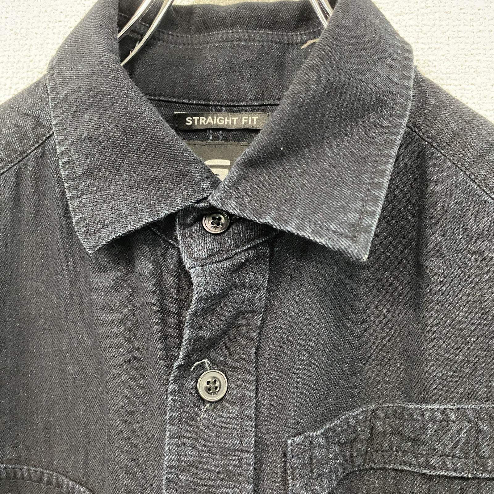 G-STAR RAW　ジースターロー　長袖デニムシャツ　紺　ネイビー　Mサイズ