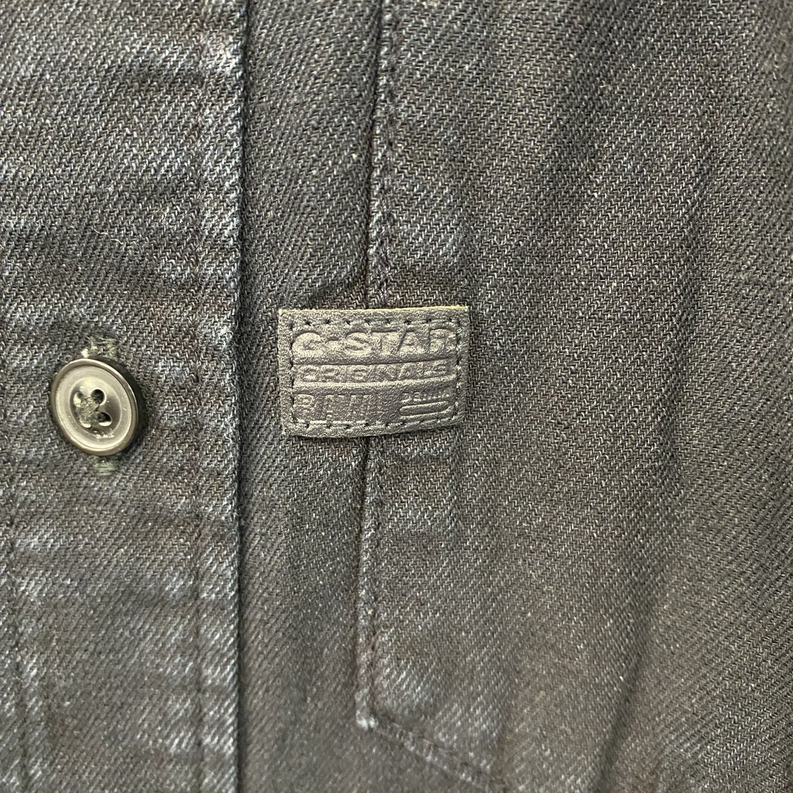 G-STAR RAW　ジースターロー　長袖デニムシャツ　紺　ネイビー　Mサイズ