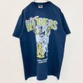 古着 used　SHAKA WEAR　半袖ビッグプリントTシャツ　2022　NBA　サンフランシスコ　バスケ　ネイビー　Mサイズ