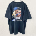 古着 used　GILDAN ギルダン　半袖プリントTシャツ　ビッグT　カジュアルデザイン　クルーネック　黒　レトロ　XLサイズ