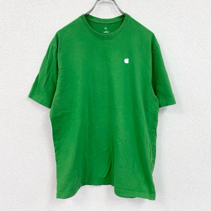 Apple　アップル　半袖プリントTシャツ　企業T　緑　グリーン　XLサイズ