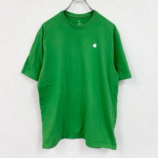 Apple　アップル　半袖プリントTシャツ　企業T　緑　グリーン　XLサイズ
