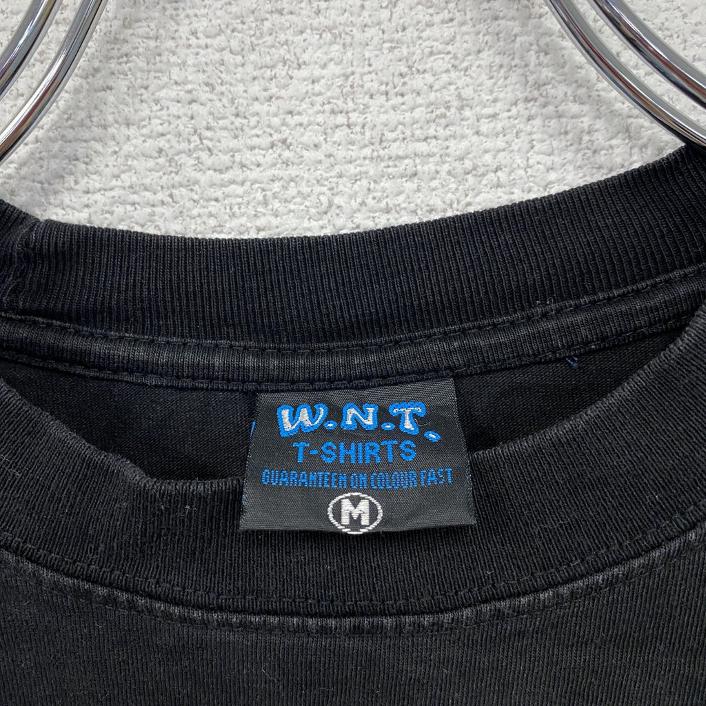 90s～　W.N.T.　BECKHAM　ベッカム　半袖Tシャツ　人物T　ヴィンテージ　黒　ブラック　Mサイズ