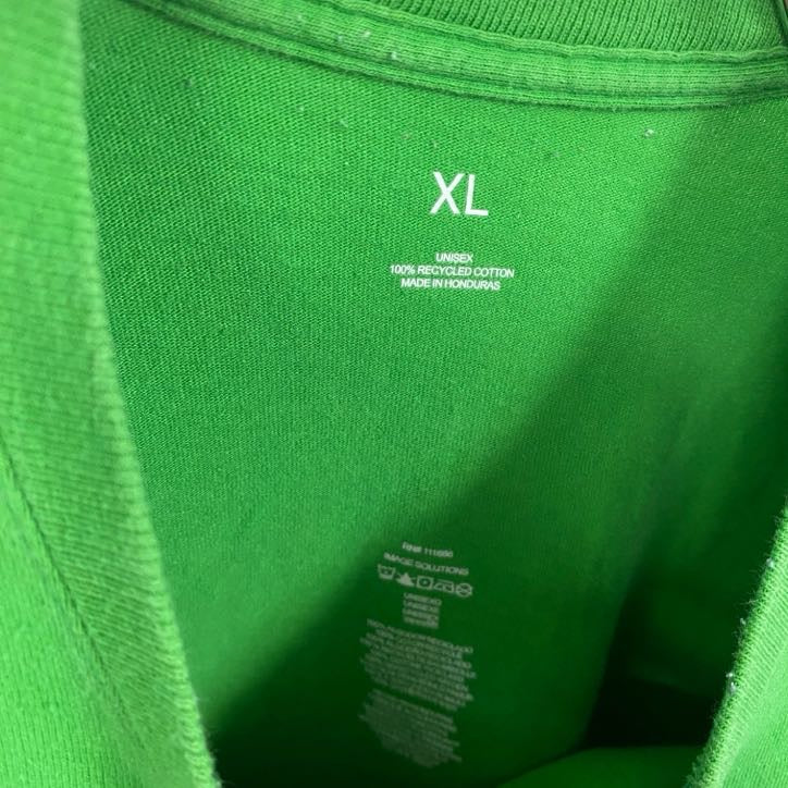 Apple　アップル　半袖プリントTシャツ　企業T　緑　グリーン　XLサイズ