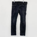 DIESEL　ディーゼル　ブラックデニムスキニーパンツ/ジーンズ　ボタンフライ　黒　ブラック　W33サイズ
