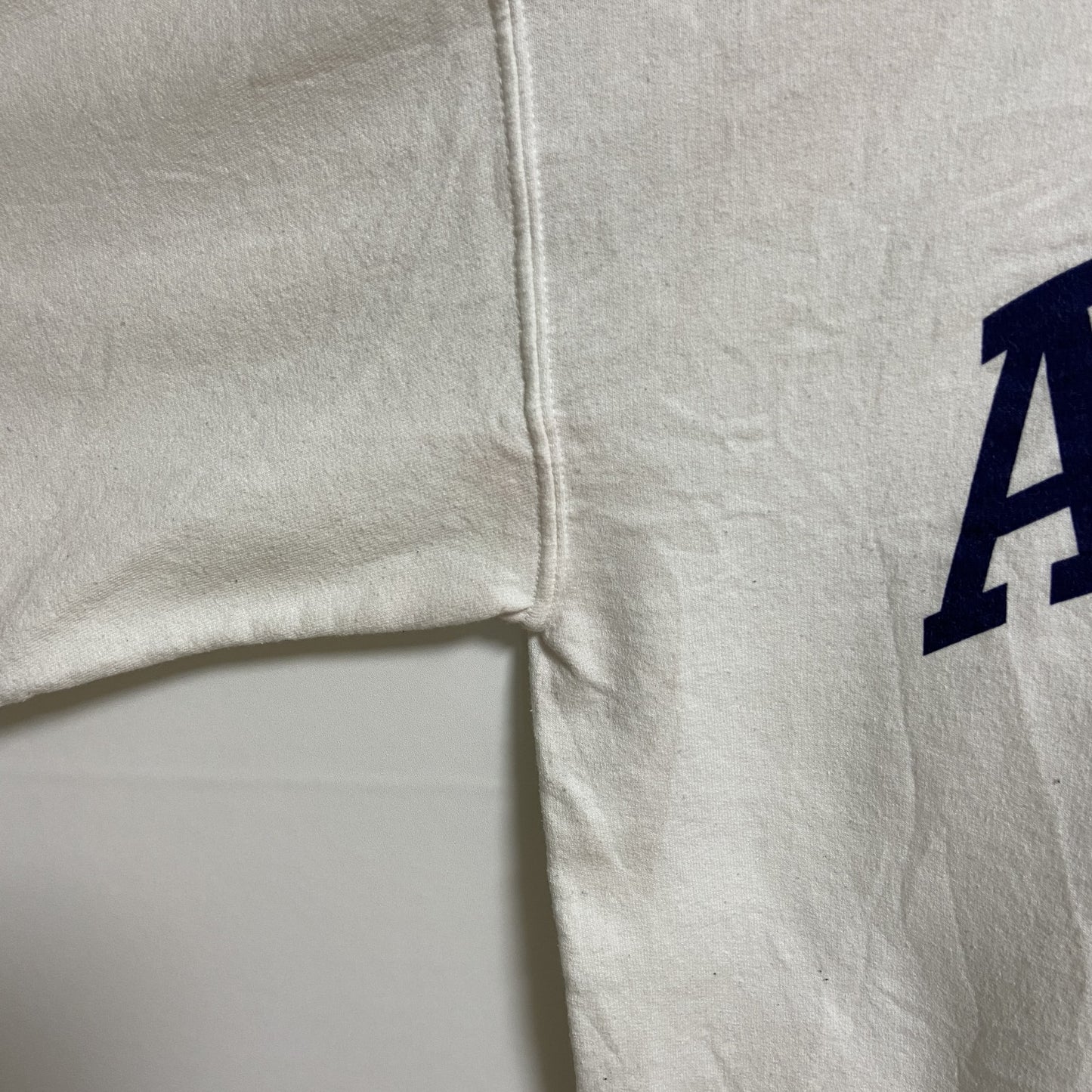 古着 used　GILDAN ギルダン　AMELIA　長袖プリントスウェット　トレーナー　白　クルーネック　レトロ　Mサイズ