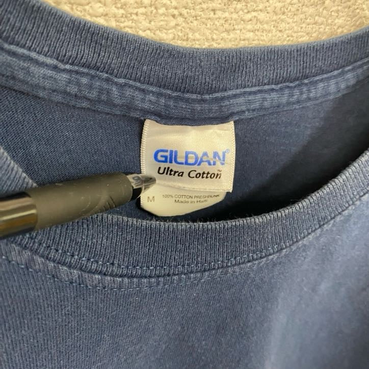 GILDAN　FedEx　フェデックス　半袖プリントTシャツ　企業T　紺　ネイビー　Mサイズ