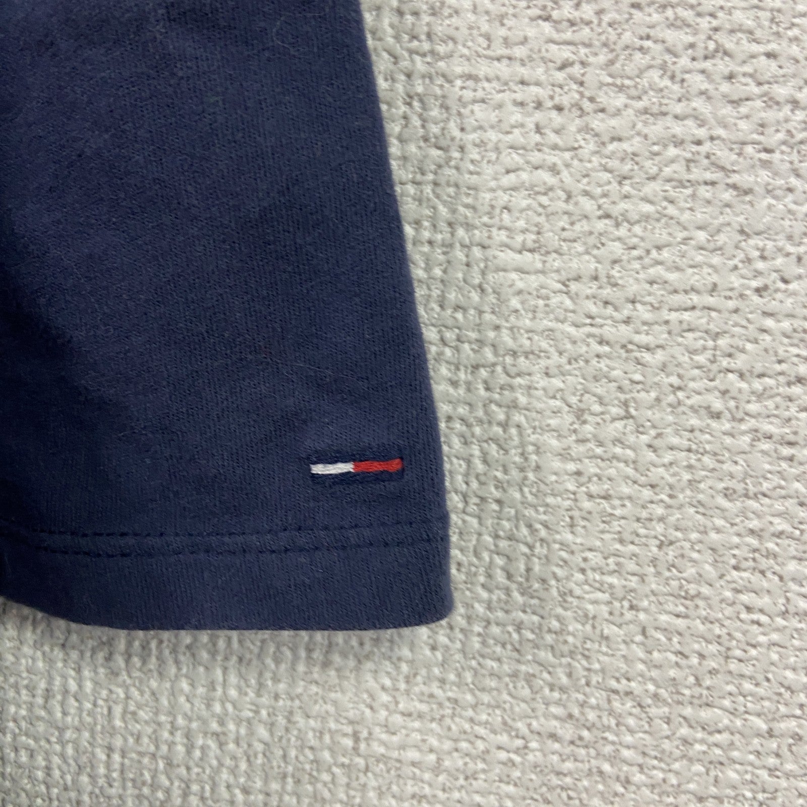 TOMMY JEANS　トミージーンズ　半袖プリントTシャツ　紺　ネイビー　Lサイズ