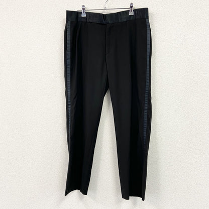 GIORGIO ARMANI　ジョルジオアルマーニ　タキシードパンツ　サイドライン　黒　ブラック