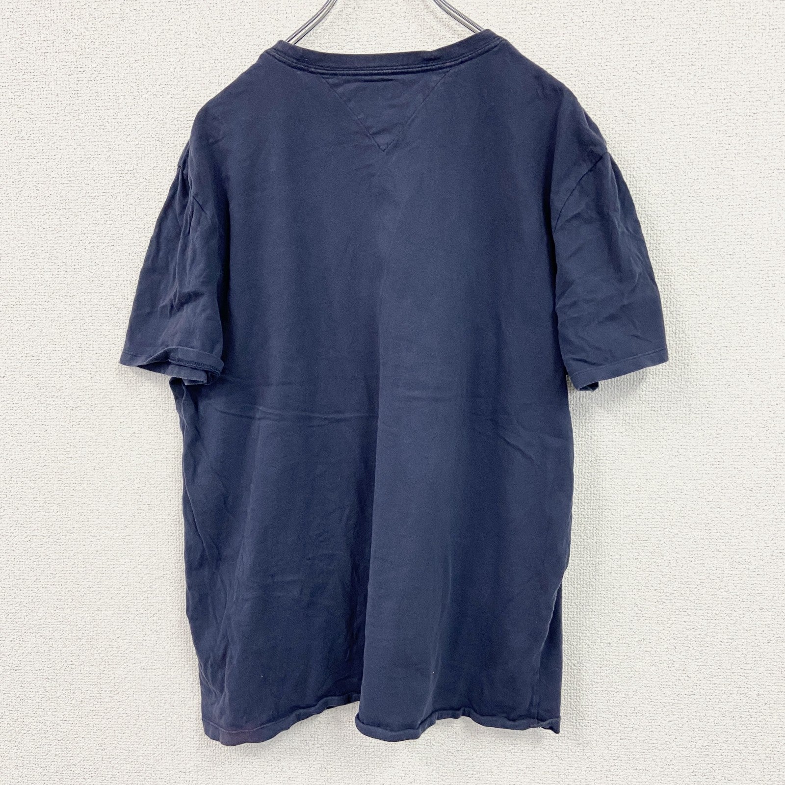 TOMMY JEANS　トミージーンズ　半袖プリントTシャツ　紺　ネイビー　Lサイズ