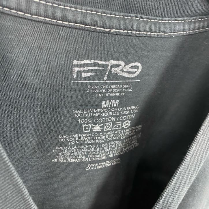 ASAP FERG　エイサップファーグ　半袖プリントTシャツ　ラップT　ヒップホップ　灰色　グレー　Mサイズ