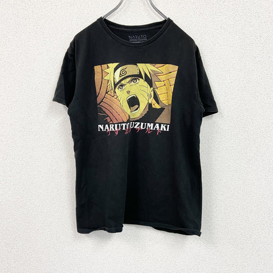 NARUTO　ナルト　半袖アニメプリントTシャツ　キャラT　黒　ブラック　Mサイズ