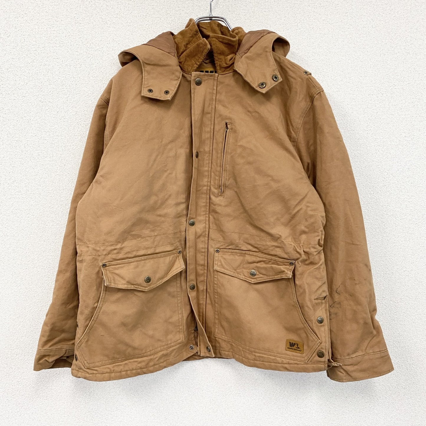 Wells lamont　ウェルズラモント　フルジップダックジャケット　キャメル　Mサイズ