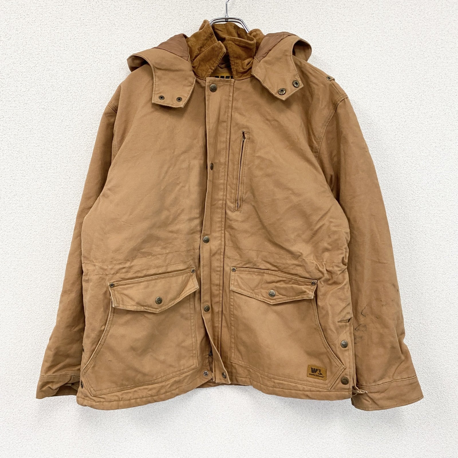 Wells lamont　ウェルズラモント　フルジップダックジャケット　キャメル　Mサイズ