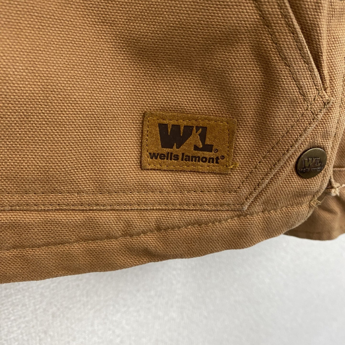 Wells lamont　ウェルズラモント　フルジップダックジャケット　キャメル　Mサイズ