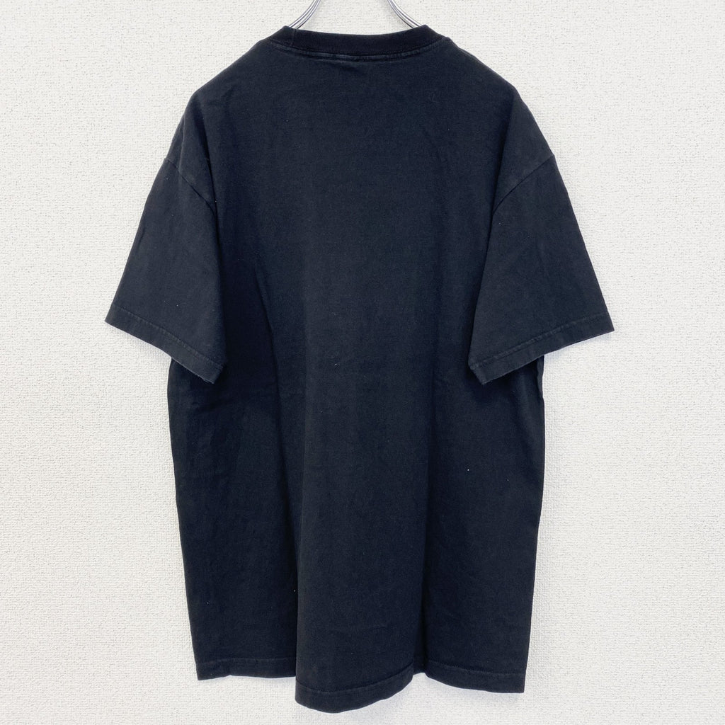 古着 used　ノーブランド　半袖プリントTシャツ　アメリカ　NEW MEXICO　カジュアル　クルーネック　黒　レトロ　Lサイズ