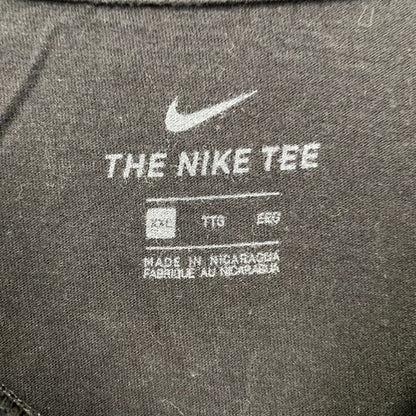 古着 used　NIKE　ナイキ　半袖ビッグプリントTシャツ　UBS　シカゴ カブス　スウッシュマーク　 黒　迷彩柄　XXLサイズ