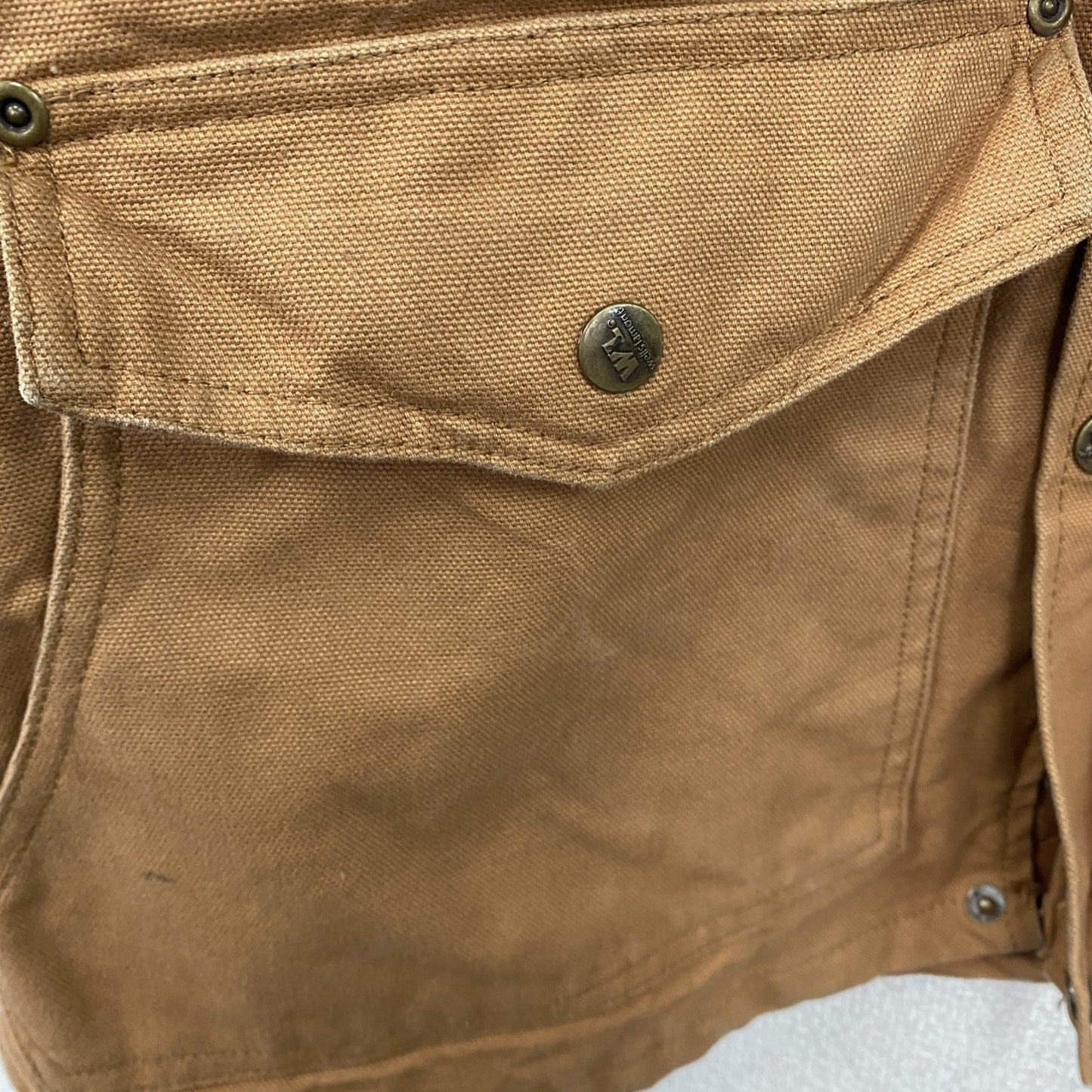 Wells lamont　ウェルズラモント　フルジップダックジャケット　キャメル　Mサイズ