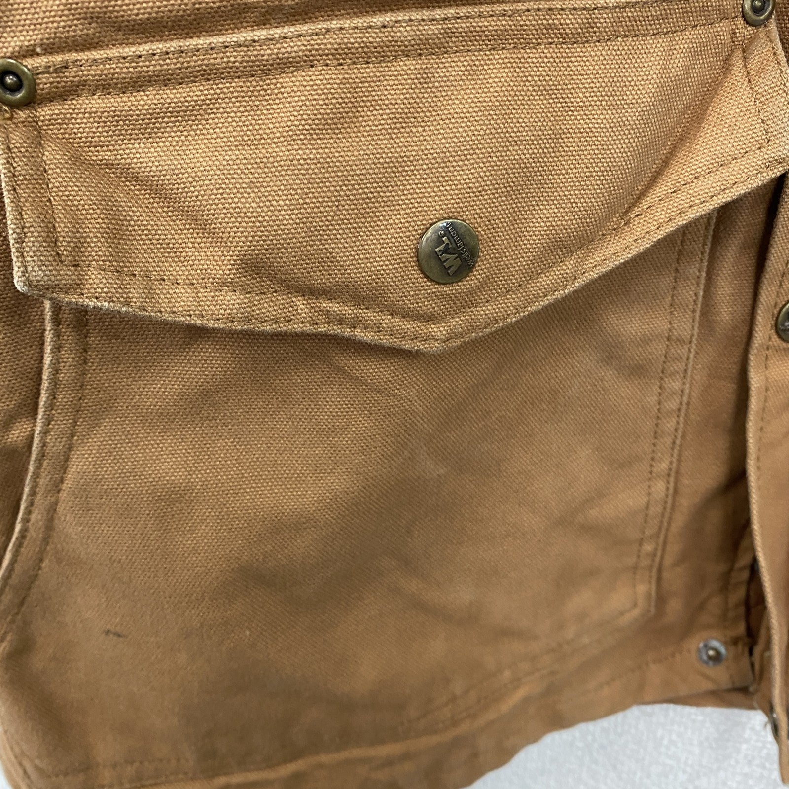 Wells lamont　ウェルズラモント　フルジップダックジャケット　キャメル　Mサイズ