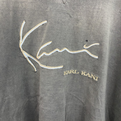 90s～　KANI JEANS　カナイ　刺繡デザインTシャツ　黒　ブヴィンテージラック　XXXLサイズ