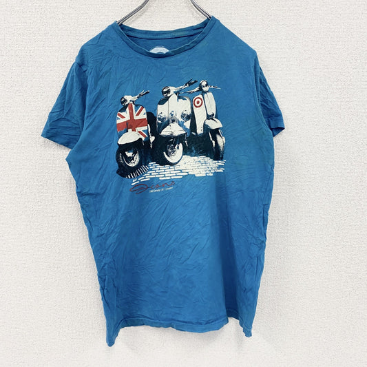 XDYE TEES　半袖プリントTシャツ　水色　ライトブルー　Mサイズ