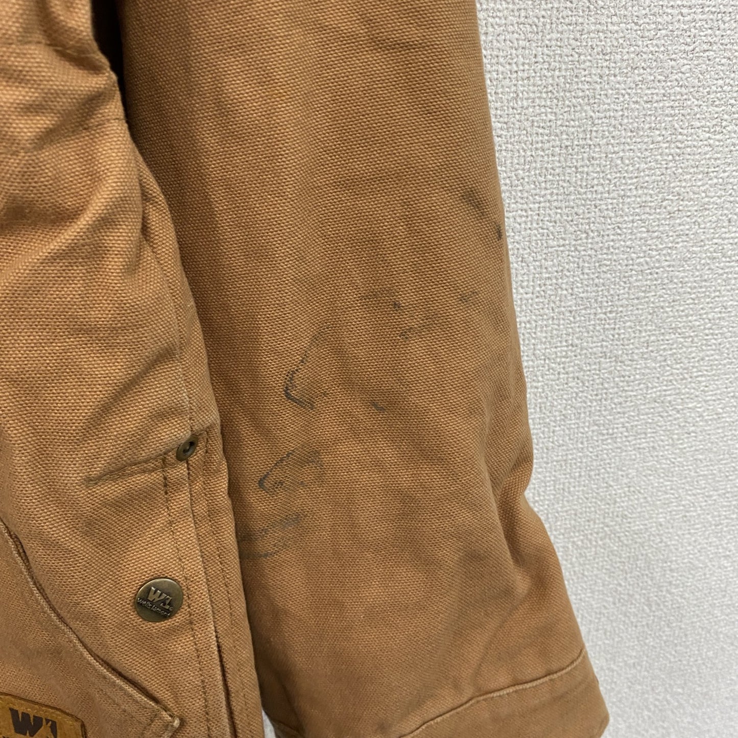 Wells lamont　ウェルズラモント　フルジップダックジャケット　キャメル　Mサイズ