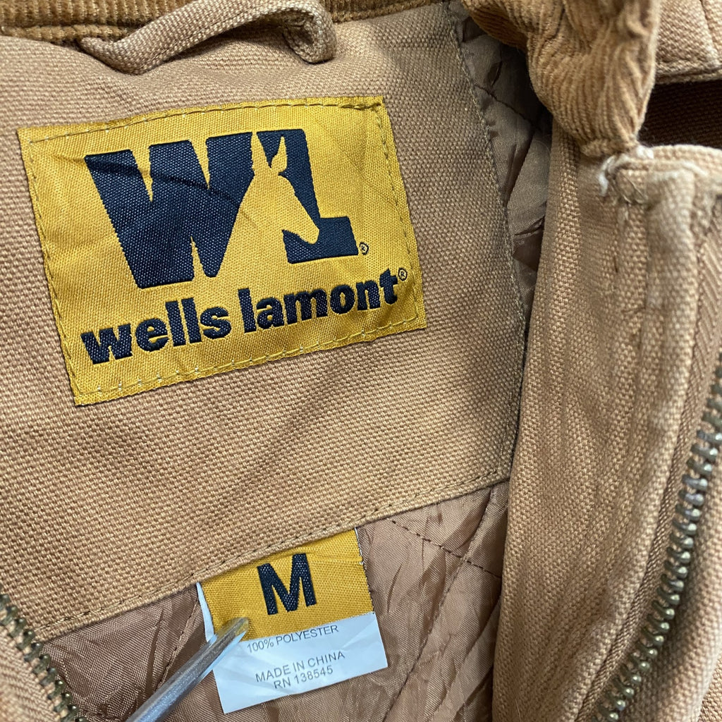 Wells lamont　ウェルズラモント　フルジップダックジャケット　キャメル　Mサイズ
