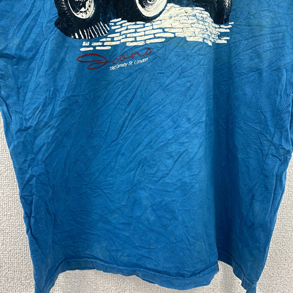 XDYE TEES　半袖プリントTシャツ　水色　ライトブルー　Mサイズ